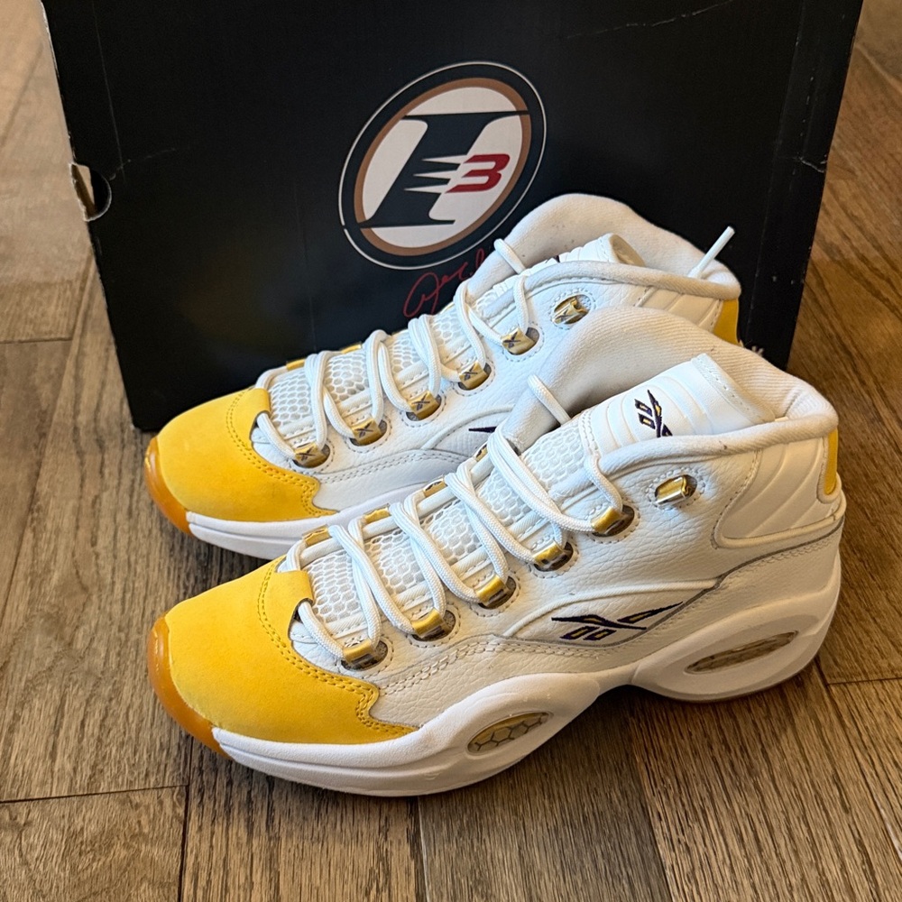 REEBOK Kobe Bryant Question Mid Basketball Shoe Sneaker Junior size 6 - Picture 4 of 11